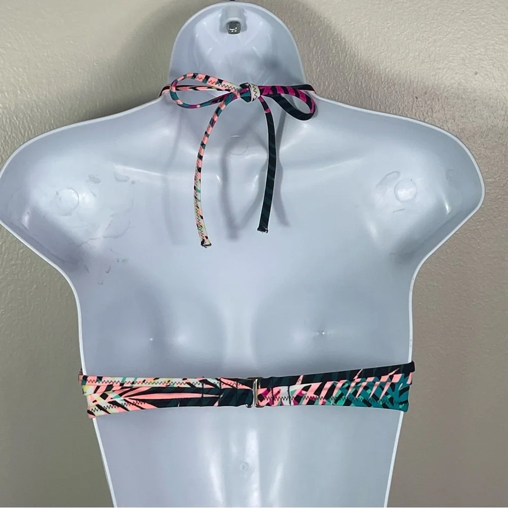 Tropical Print Bikini Top